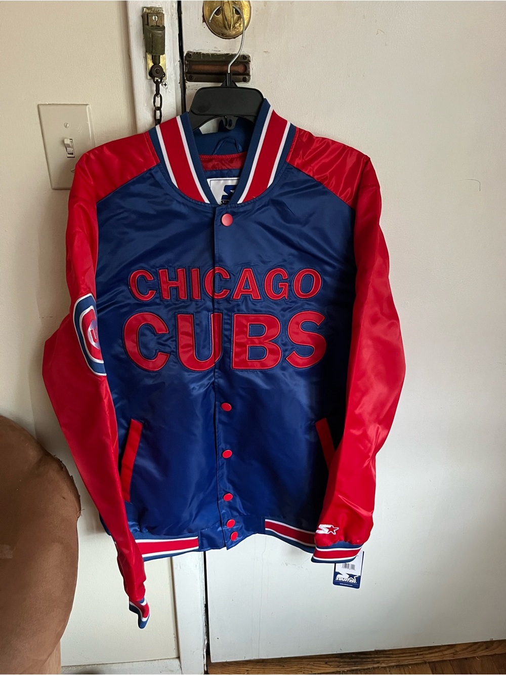 Chicago Cubs Starter men’s MLB button down jacket L